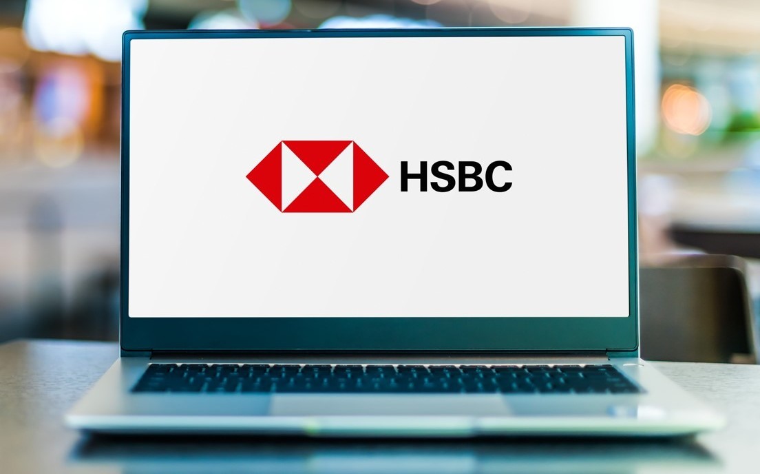 HSBC logo on a computer; our Conveyancing Solicitors are on HSBC's lender panel and can help with your HSBC mortgage property purchase.