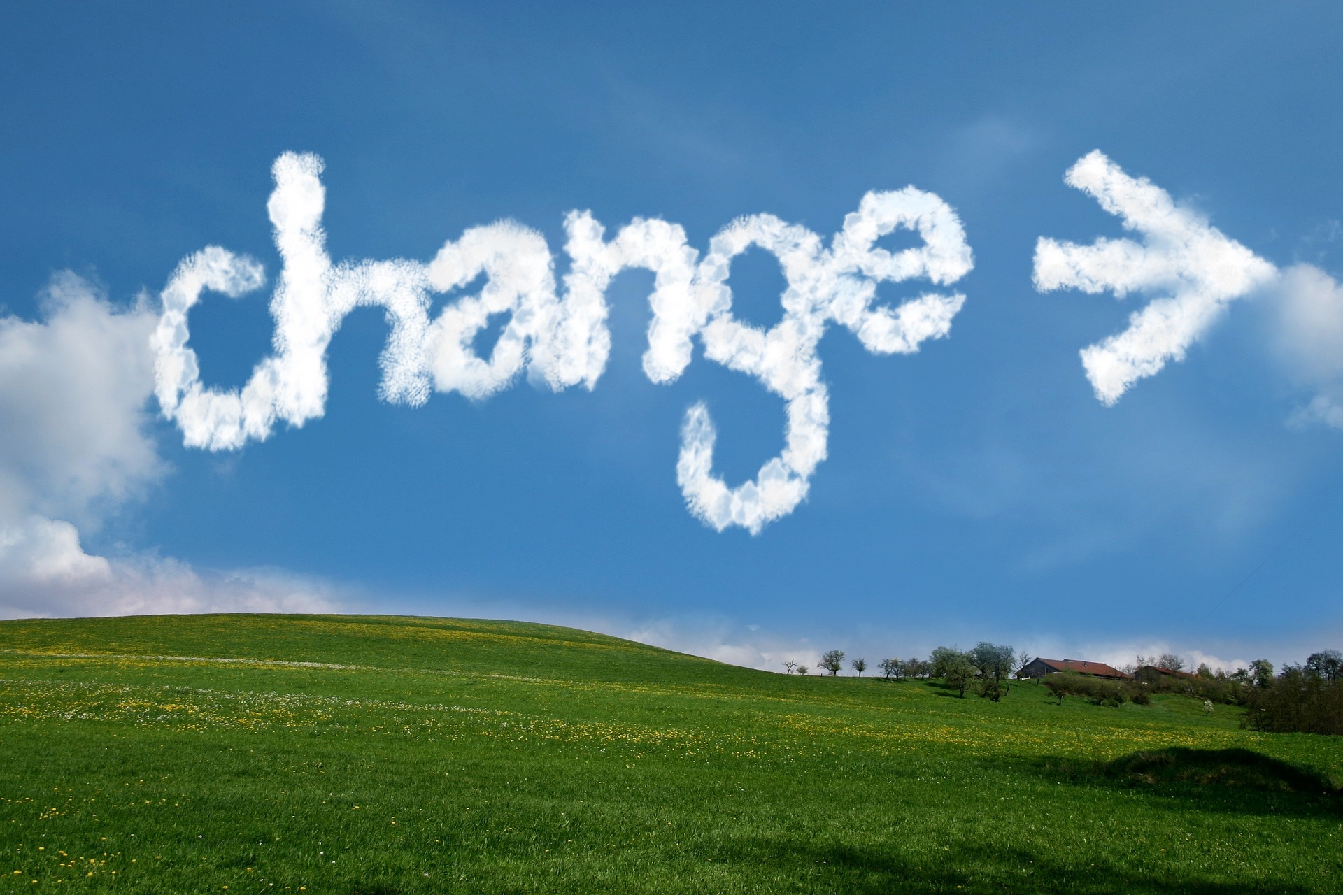 "Change ->" written in the sky in clouds; our Lasting Power of Attorney Solicitors in Preston discuss LPAs and their revocation.