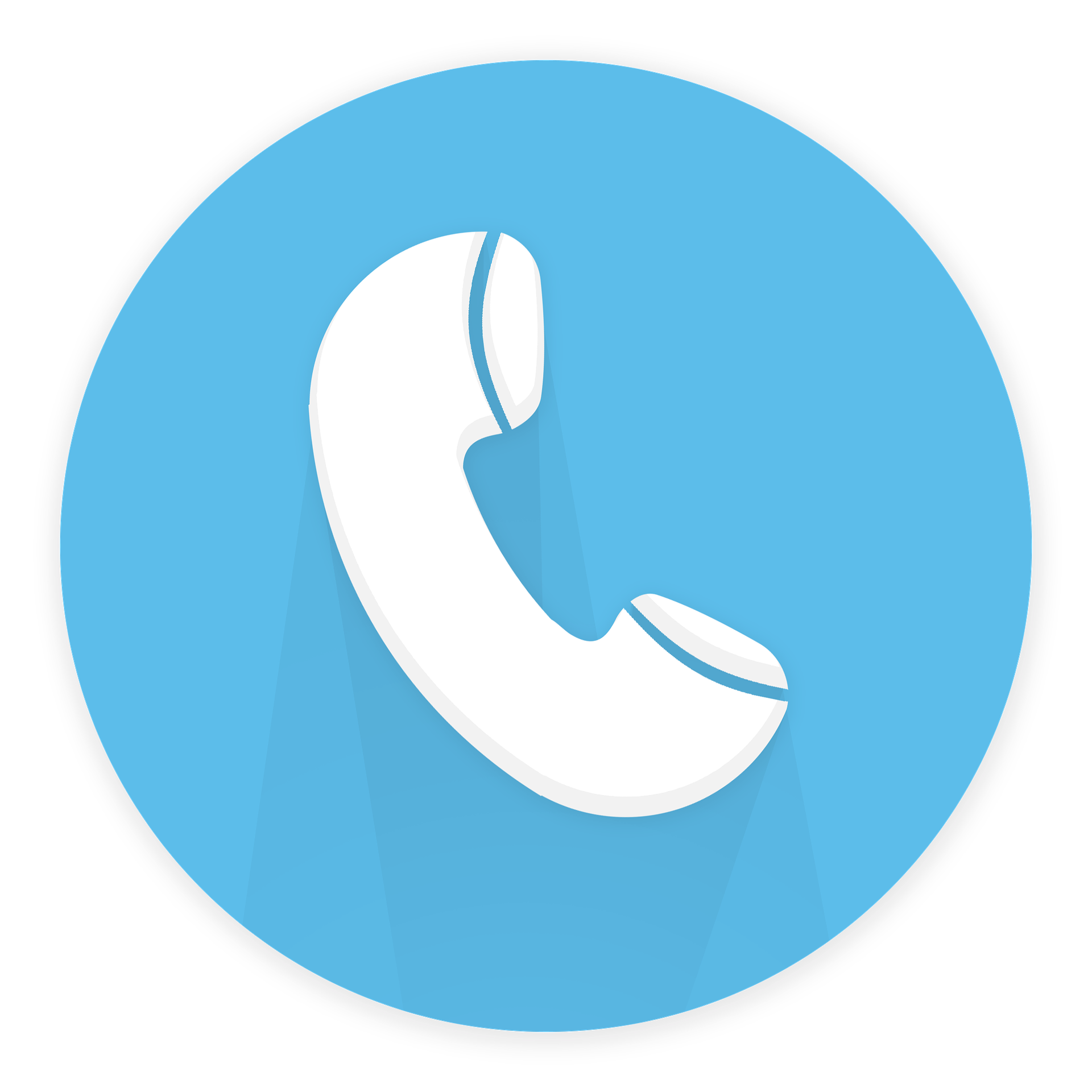 A white telephone icon in a blue circle; our Probate Solicitors in Lancaster can be contacted by completing the Contact us Form.